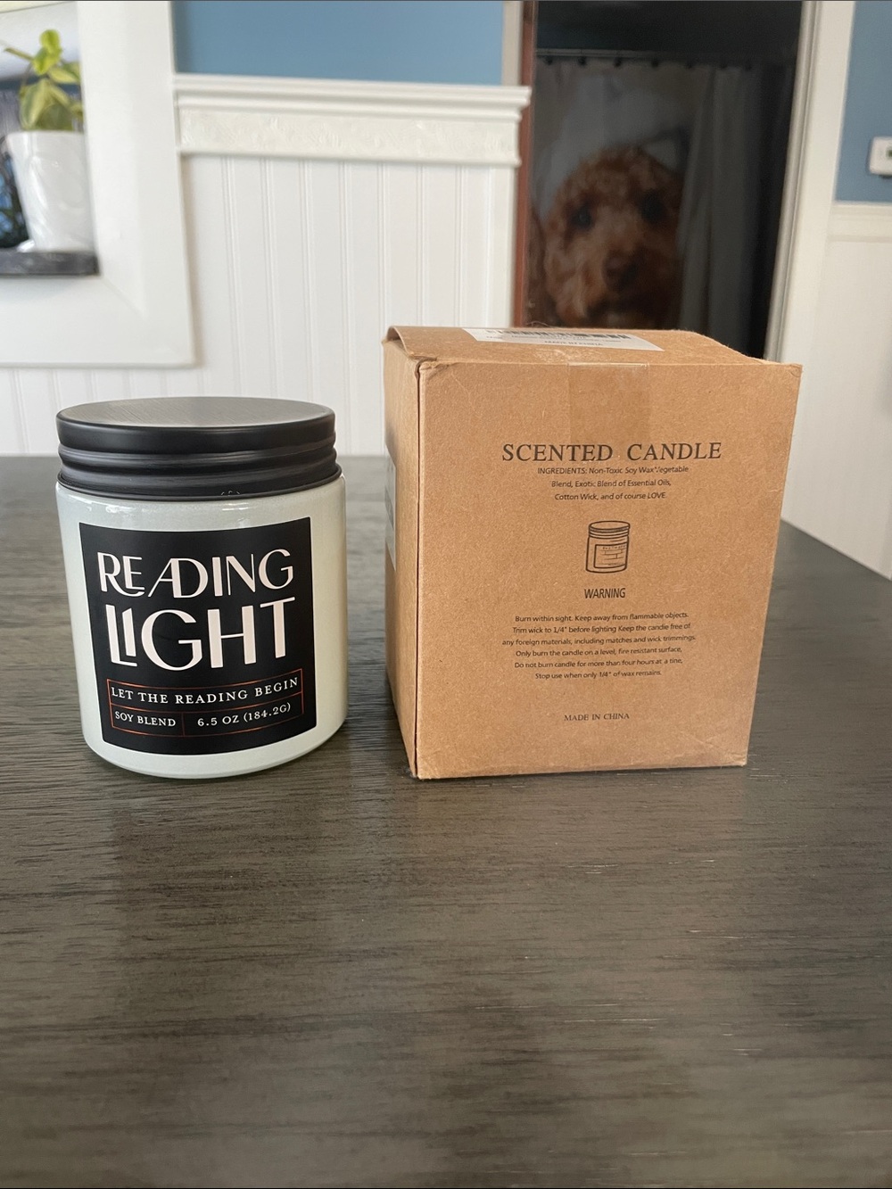BNIB 6.5 oz Teak & Tobacco Scented Soy Candle